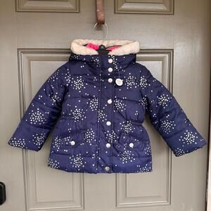 Carter's Girls‎ Faux Fur Trim Fleece-lined Coat Jacket 24 Months